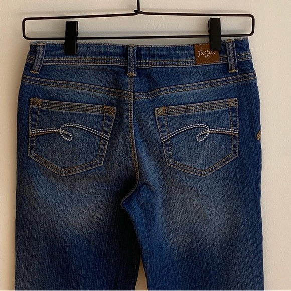 Justice Girls Dark Wash Straight‎ Jeans - Picture 4 of 6